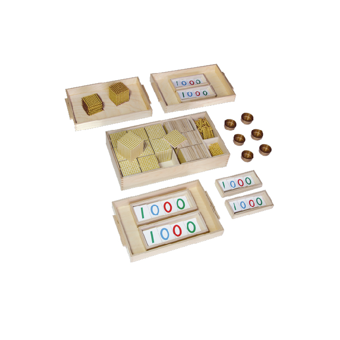 Golden Bead Material ( Including 3 sets of # 49 & cups )