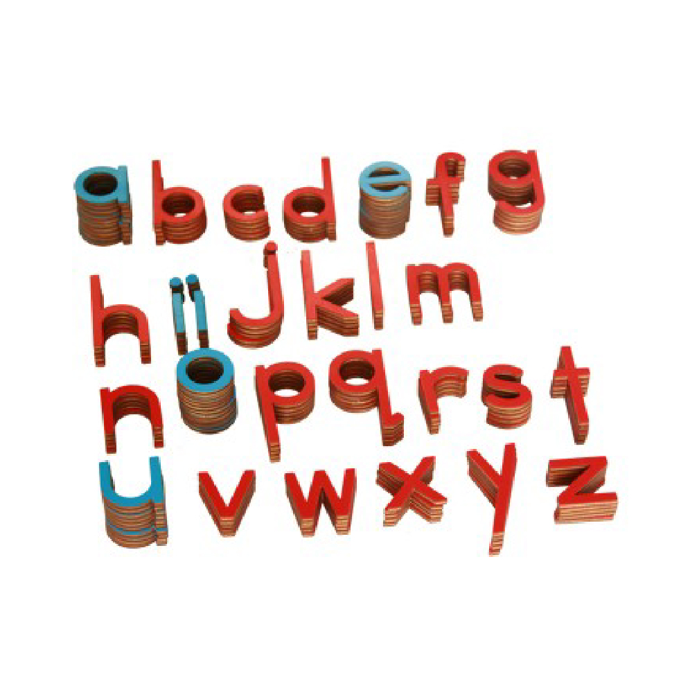 Sm. Mov. Alphabet Red & Blue Print - 5/10 count