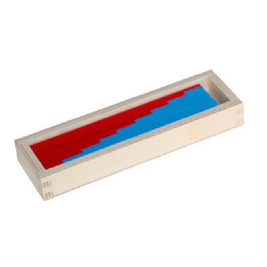 Addition Strip Board - Box with red & blue strips