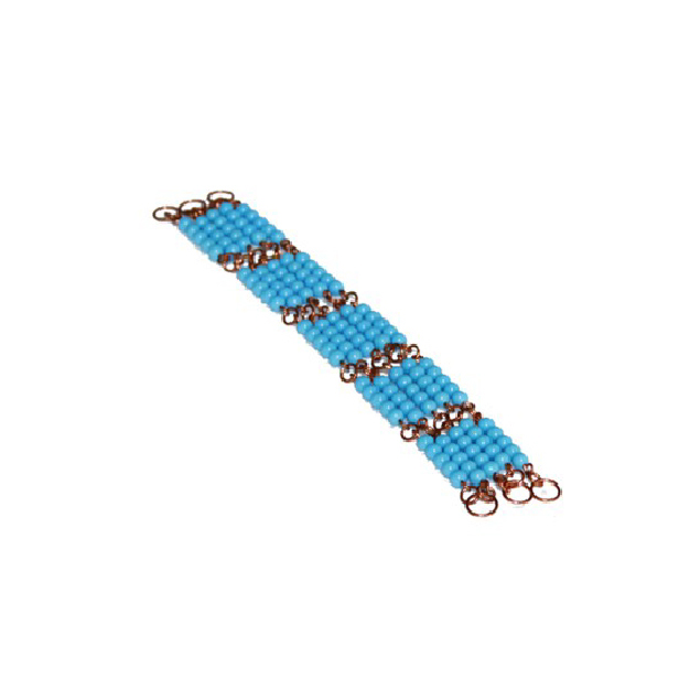 Bead Material - light blue long chain