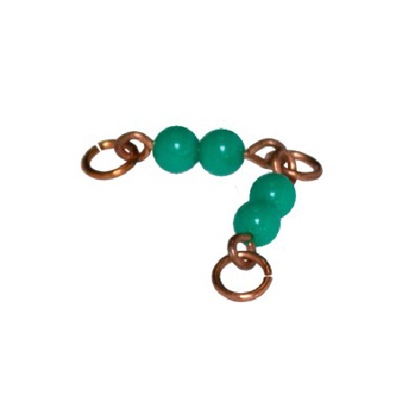 Bead Material - green small chain