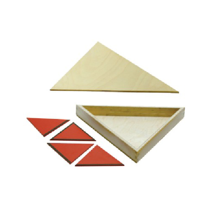 Constructive Triangles - Red Triangle Set with Box & Lid