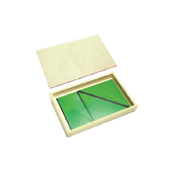 Constructive Triangles Green Rectangular Set with Box & Lid