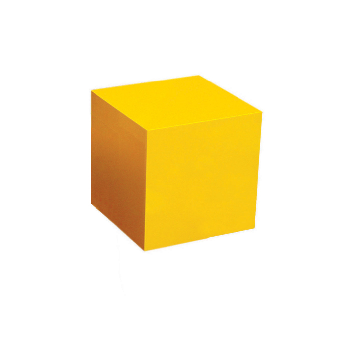 One Yellow Cube 27 X 27 X 27 cm