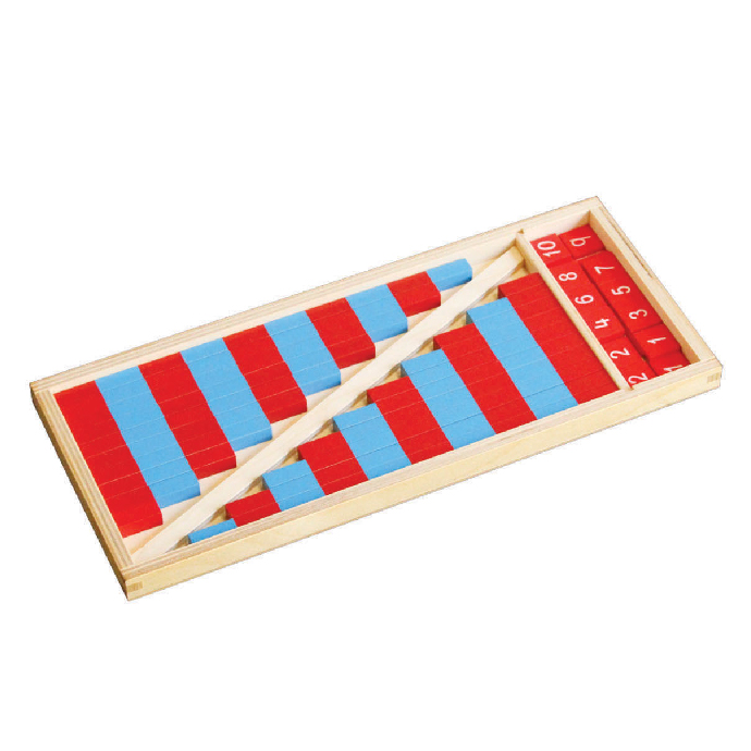 2 Sets of Number Rods Small with Box & Tiles