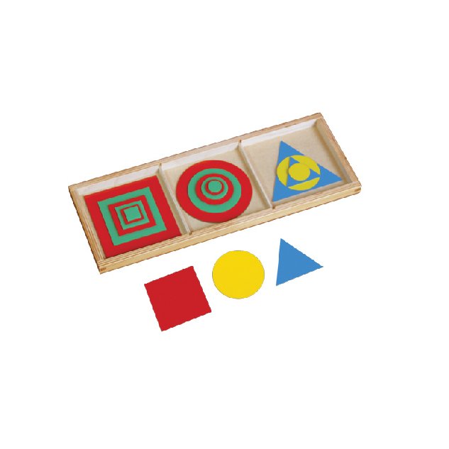 Inscribed & Concentric Plastic Figures with Box