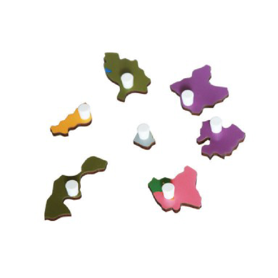 Puzzle Map of Mexico - any 1 small puzzle part