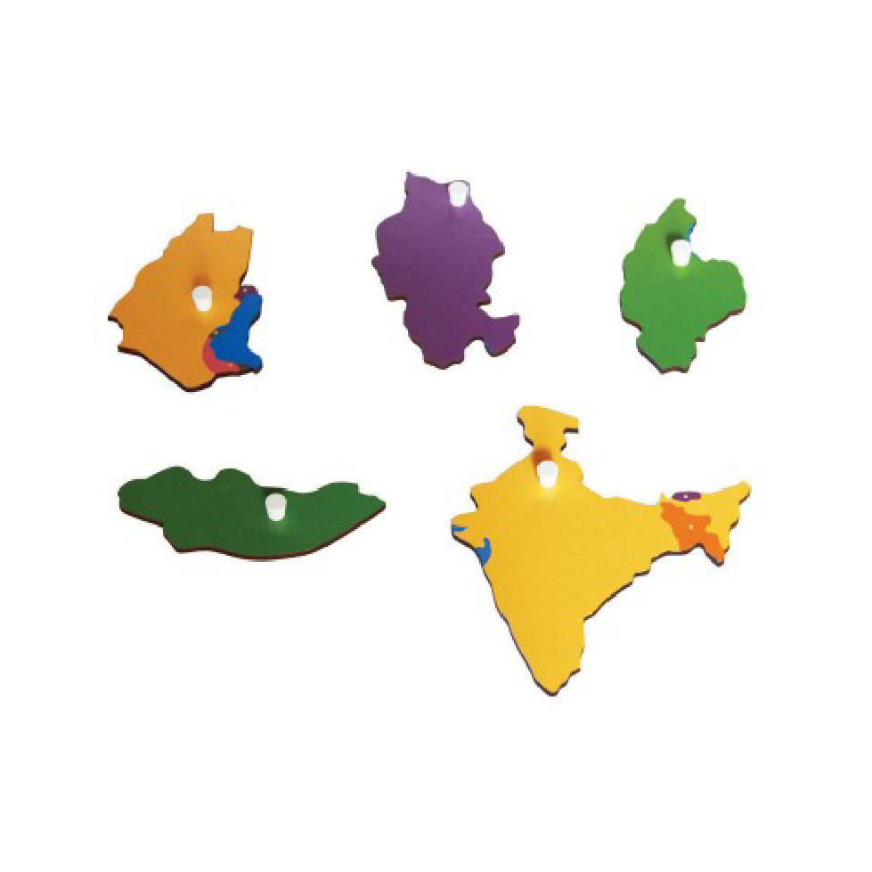 Puzzle Map of Asia - any 1 medium puzzle part