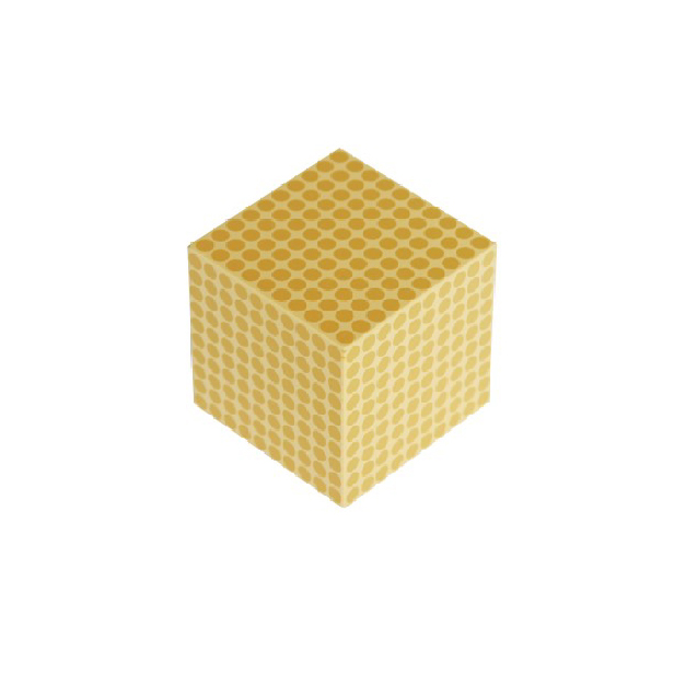 Golden Bead Material - 1 wooden cube