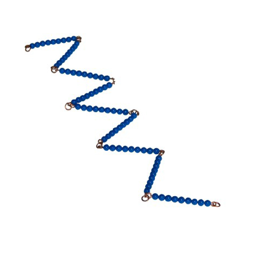 Bead Material - dark blue small chain