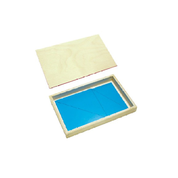 Constructive Triangles Blue Rectangular Set with Box & Lid